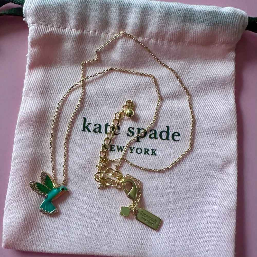 Kate Spade Hummingbird Gold Lucky Pendant Necklace